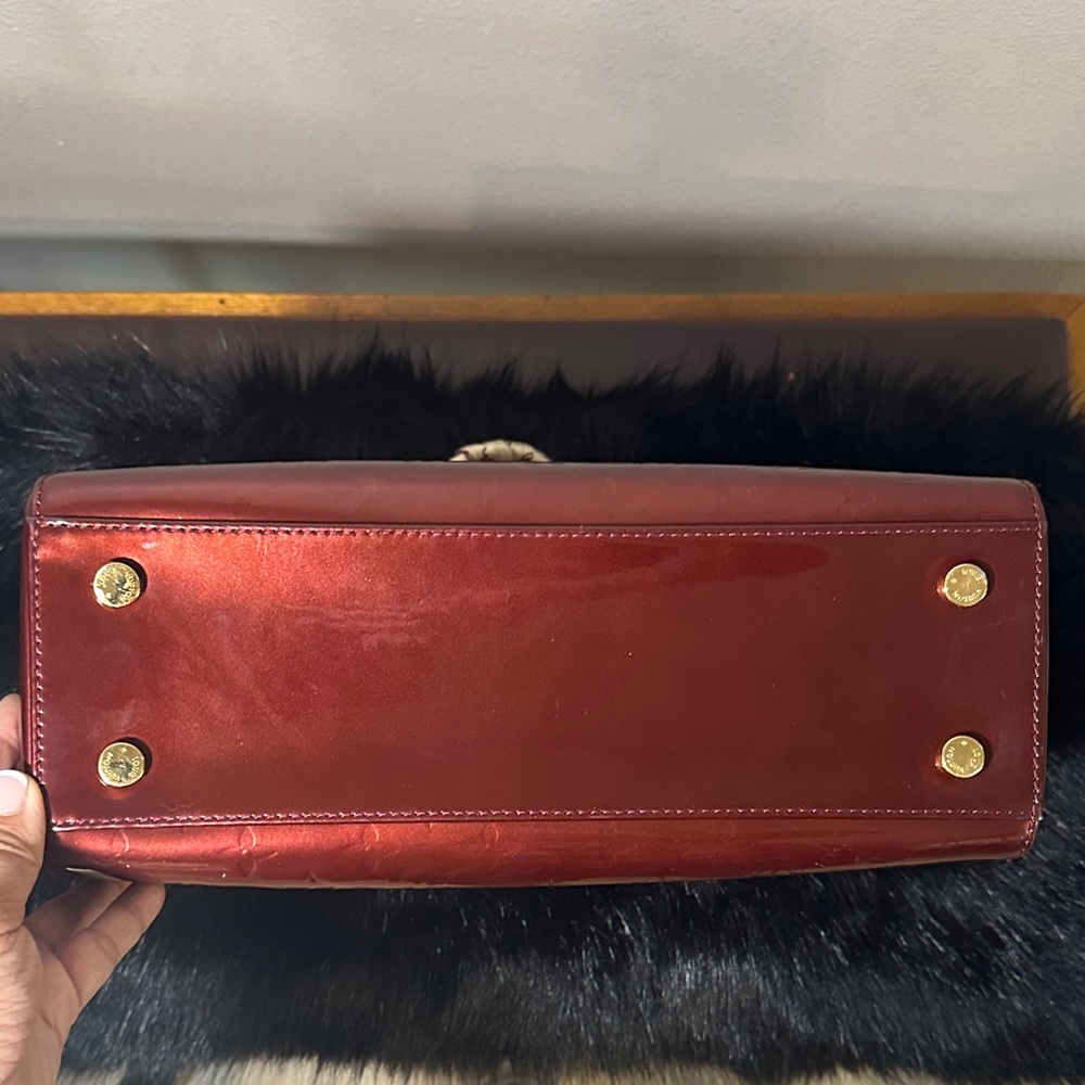 Louis Vuitton Shimmering Red Satchel - Picture 8 of 11